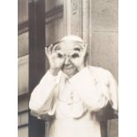 Modern Gelatin Silver Print Press Photographs, Rene Leveque - Pope John Paul II playing to camera (
