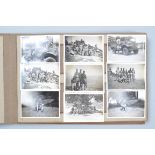 World War Two British Army in India Silver Print Snapshot Album, including street scenes,
