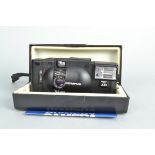 An Olympus XA Compact Camera, body VG, shutter working, meter reacts to light, with A11 flash, not