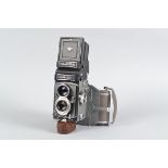 A Rolleicord Vb Made for Phillips TLR Camera with Rolleicopi Head & Polaroid Back, grey, serial no