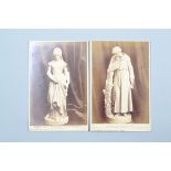 A late 19th Century Cabinet Album, including portraits, William England, statuary from the 1873