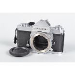 A Nikon Nikkormat FT2 SLR Body, chrome, serial no 5 427 381, body G-VG, shutter working, meter