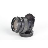 An Olympus OM-System Zuiko Shift 35mm f/2.8 Lens, serial no 101174, barrel G, elements F-G, edge