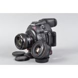 A Canon Cinema EOS C100 Mark II HD Camcorder Outfit, a C100 Mark II body, serial no 893 829 000 002,