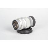 A Chrome Leitz Wetzlar Elmar 9cm f/4 Lens, serial no 1 286 110, 1955, barrel G, elements F,