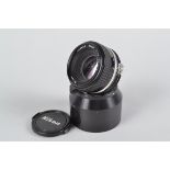 A Nikon Nikkor 50mm f/1.8 AIS Lens, serial no 3 290 751, barrel F-G, elements G, slight dust to