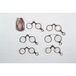 19th Century Horn Folding Spectacles, various sizes, one in Carpenter & Westley slip case, G (6)