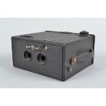 A Thornton Pickard Stereo Puck Camera, patent no 370676, shutter working, body G, some wear to