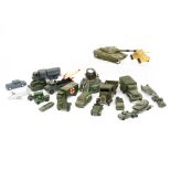 Various Military Diecast, including Britains 1334 Four Wheel Army Lorry with driver, Dinky Toys