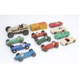 Dinky Competition Models and A Schuco Clockwork Racer, Dinky Grand Prix models including Alfa Romeo,
