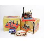 A Mamod SP4 Stationary Steam Engine and WS1 Workshop, both in original boxes and appear little used,