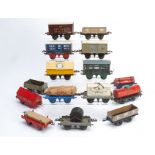 Hornby O Gauge Pre-war Freight Stock, generally playworn, some with over-painting or other