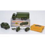 Dinky Military, Dinky Supertoys boxed 622 10 Ton Army Truck, a 688 Field Artillery Tractor with