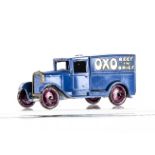 A Pre-War Dinky Toys 28d 'Oxo' Delivery Van, type 1, 'Meccano Dinky Toys' cast to underside of cab