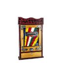 A Bryans Allwin Penny Slot Machine 'The Elevenses', c 1955, in oak with red and black painted