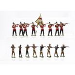 48mm scale Boers solid cast based on Heyde figures (8), 55mm scale 19th Century Manchester