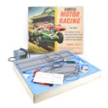 Airfix Motor Racing Set M R 11, comprising red and white Austin Minis, Track, Bridge Supports,