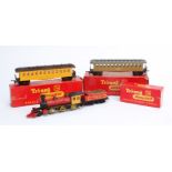 Tri-ang 00 Gauge R358 Davy Crockett Locomotive, in original box and boxed Tender, R448 unlined