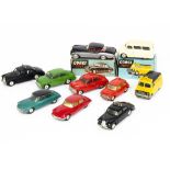 Corgi Toys, including 408 Bedford AA Van, 209 Riley Pathfinder Police Car, in original boxes,