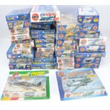 Revell and Airfix Aircraft Kits, a boxed collection of 1:72 scale WWII and later aircraft