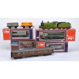 Lima and Modified O Gauge 2-rail British-market Trains, boxed items including two LMS 4F 0-6-0's