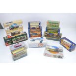 Corgi and Matchbox Dinky Commercial Vehicles, a boxed collection of vintage and modern vehicles