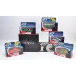 James Bond Diecast Models, a boxed collection mainly Corgi comprising CC-7505 V12 Vanquish 40th