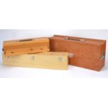 An Assortment of Storage/Transport Boxes for O Gauge and larger Trains, several professionally-