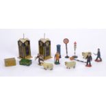 Dinky and Hornby Series O Gauge Accessories Dinky AA Boxes (2, both lack Destination boards),