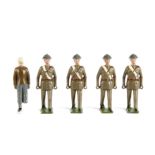 Britains unusual smaller helmet version of bearer from set 1723 RAMC Stretcher party (4), with a