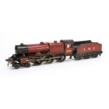 A Bassett-Lowke O Gauge electric 'Royal Scot' 4-6-0 Locomotive and Tender, in lithographed LMS