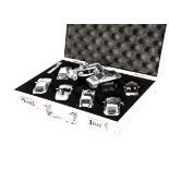 Corgi Bondex1 Chrome Editions With Flight Case, limited edition set comprising eight chrome-plated