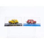 Nacoral Inter-Cars (Spain) 1/43 Mini 100 Ref 112, yellow body, red roof stripe, black base, bare