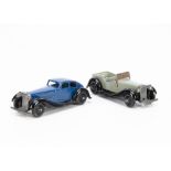 36 Series Dinky Toy Cars, 36f British Salmson Four-Seater Sports Car, grey body, black moulded