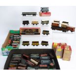 Large Collection Trix 00 Gauge pre and post war metal Goods Rolling Stock, including various Tank