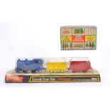 Dinky Toys 00 Gauge 784 Goods Train Set, comprising GER blue 0-4-0 Tank Engine and two open