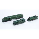 kit-built and Trackmaster 00 Gauge Diesel and Steam Locomotives, kit-built plain green Deltic diesel