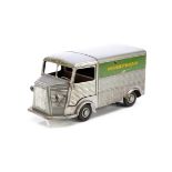 A Large Scale J R D Tinplate Clockwork Citröen Van, metallic grey body, 'Energic BP Energol'