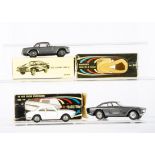 Politoys M Series Cars, No 501 Maserati 3500 GT S Coupe, metallic grey body, red interior, silver