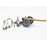Dorset Soldiers 4.7 inch Naval Gun and 4 man Crew, VG, as new, (5),