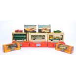 Tri-ang 00 Gauge Minic Motorway boxed Vehicles, M1545 Greenline Double Deck Bus , M1551 Shell Oil