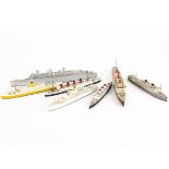 1/1200 Scale Merchant Ship Merchant Ships by Bassett-Lowke, all with Bassett-Lowke paper labels