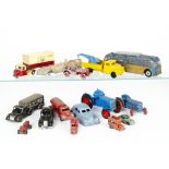 Playworn British Diecast, by various makers including Timpo, Budgie, Merlin, Morestone, Condon,