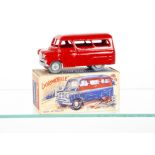 A Morestone Series Bedford Dormobile, red body, bare metal wheels and baseplate, issued 1954-56,