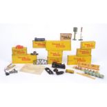 Collection of Tri-ang TT smaller Accessories, including Loading Gauges (3 boxes), Telegraph Poles (3