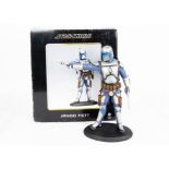 Attakus Collection Jango Fett Statue, hand-painted cold-cast porcelain limited edition figurine,