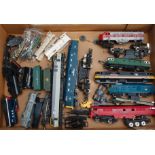 Various Manufacturers 00 Gauge Steam and Diesel Locomotives Spares, including Lima repainted HO