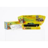 A Corgi Toys 268 The Green Hornet's Black Beauty, black body, green interior, spun hubs, driver