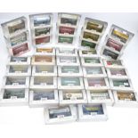 Exclusive First Editions Buses and Trucks, a boxed collection of vintage vehicles including buses (