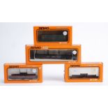 BEMO Hoe-H0m Rolling Stock, 3205 Van, 2401 Flat Car and 2206 Bolster wagon (2), all in original